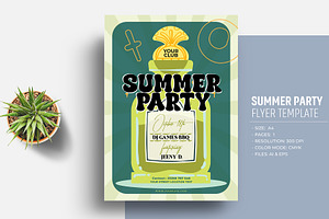 Summer Party Flyer Template