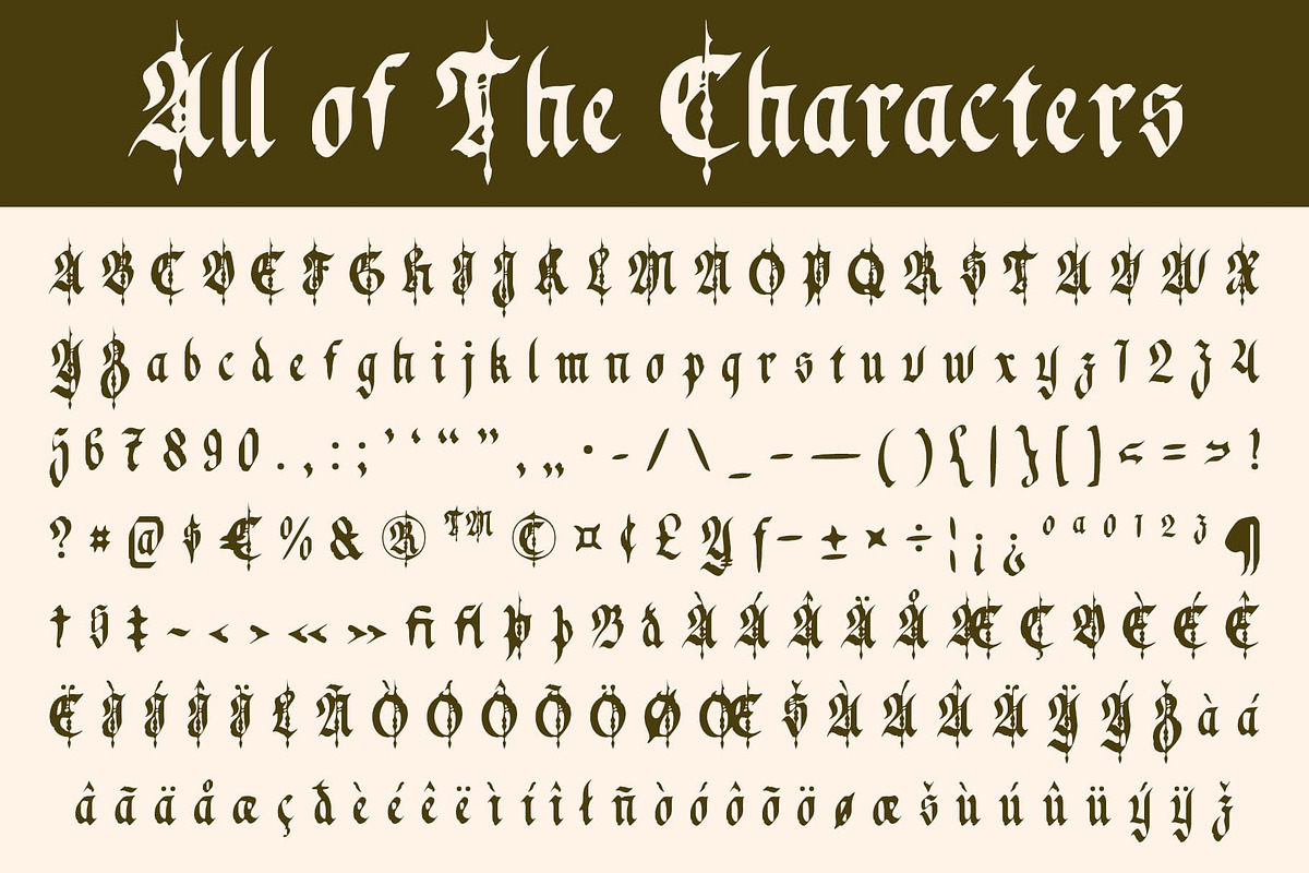 CS Lamia Drawn, a Blackletter Font by Craft Supply Co. (Photo 8 of 8)