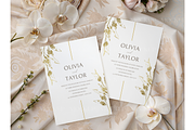Luxury Floral Invitation Mockup, a Mockup by MockupWizard (Thumbnail 2 of 3)
