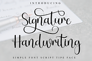SignatureHandwriting, a Handwritten Font by FreshTypeINK (Thumbnail 1 of 8)