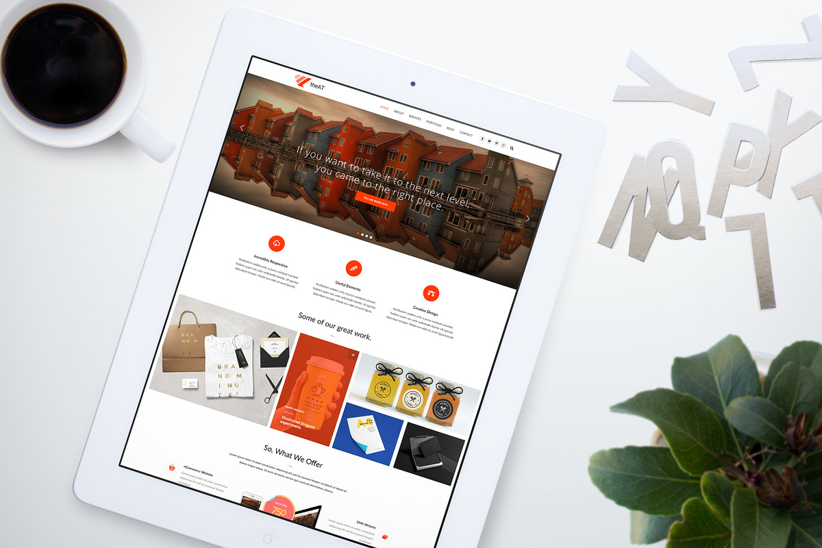 Responsive Website Design Mockup, a Mockup by MultipurposeThemes (Photo 3 of 4)