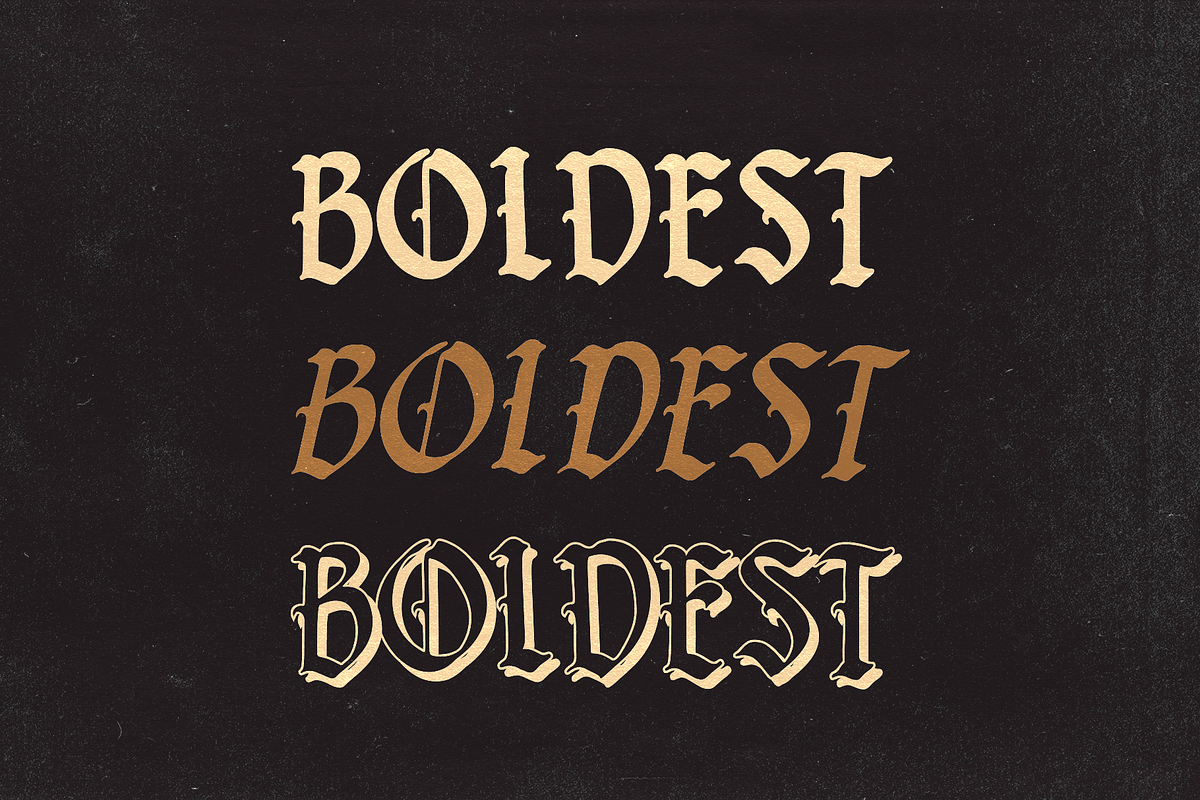 SAINT MERRY Vintage blackletter, a Blackletter Font by dansdesign (Photo 4 of 6)