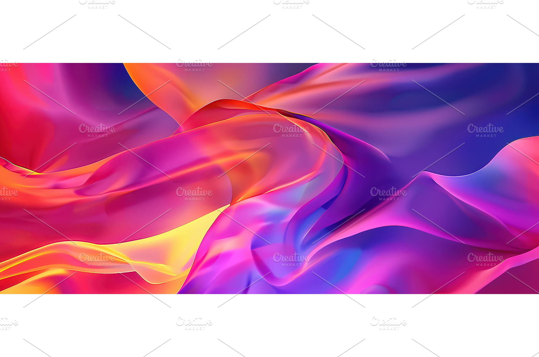 Vibrant abstract gradient waves in, an Abstract Photo by piter.goskov