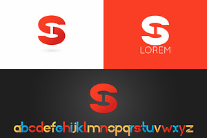 Letter S logo vector icon