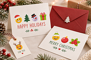 Xmas Icons Clipart | 100% Hand Drawn, a Seasonal Illustration by Anna Studio (Thumbnail 2 of 11)