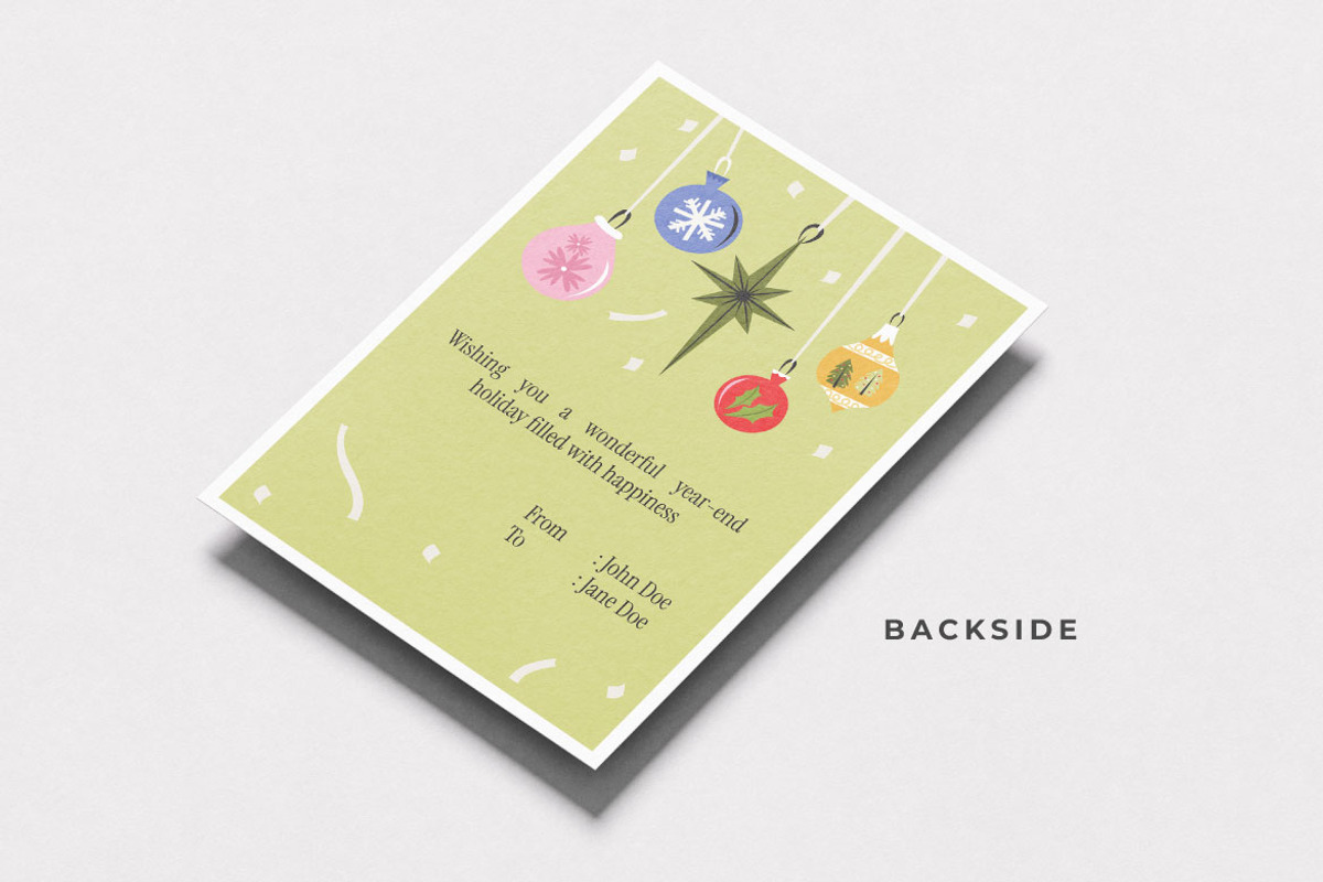 Christmas And New Year Card Vol.3, an Invitation Template by Bewalrus Studio (Photo 4 of 4)