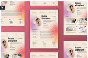 Modern Gradient CV Resume, a Resume Template by Neermana (Thumbnail 1 of 5)
