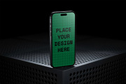 Mobile Phone Mockup Perforated Metal, an iPhone Mockup by smishura (Thumbnail 10 of 13)