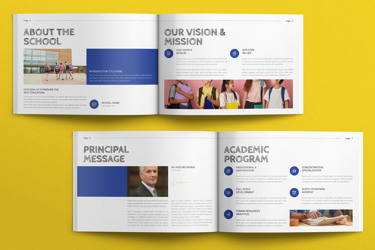 School Education Brochure Landscape, a Brochure Template by E-Type (Photo 3 of 7)