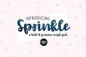 SPRINKLE Bold Script .OTF Font