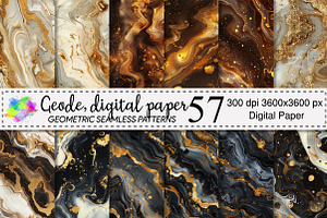 Seamless Geode Pattern Design Bundle, a Pattern Graphic by Canvas Craft