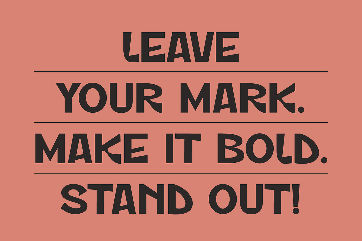 ST Markvale – Bold Display Family, a Sans Serif Font by Type it Easy (Photo 13 of 15)