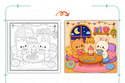 Kawaii Daydreamy Cute Coloring Pages, a Decorative Illustration by Coco Bloom (Thumbnail 6 of 8)