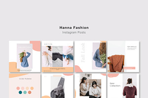 HANNA Instagram Pack PSD