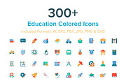 300+ Education Colored Icons, a Solid Icon by Creative Stall (Thumbnail 1 of 5)