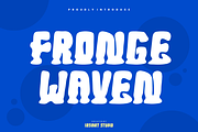 Fronge Waven - Liquid Font, a Sans Serif Font by Iqsiart Studio (Thumbnail 1 of 6)