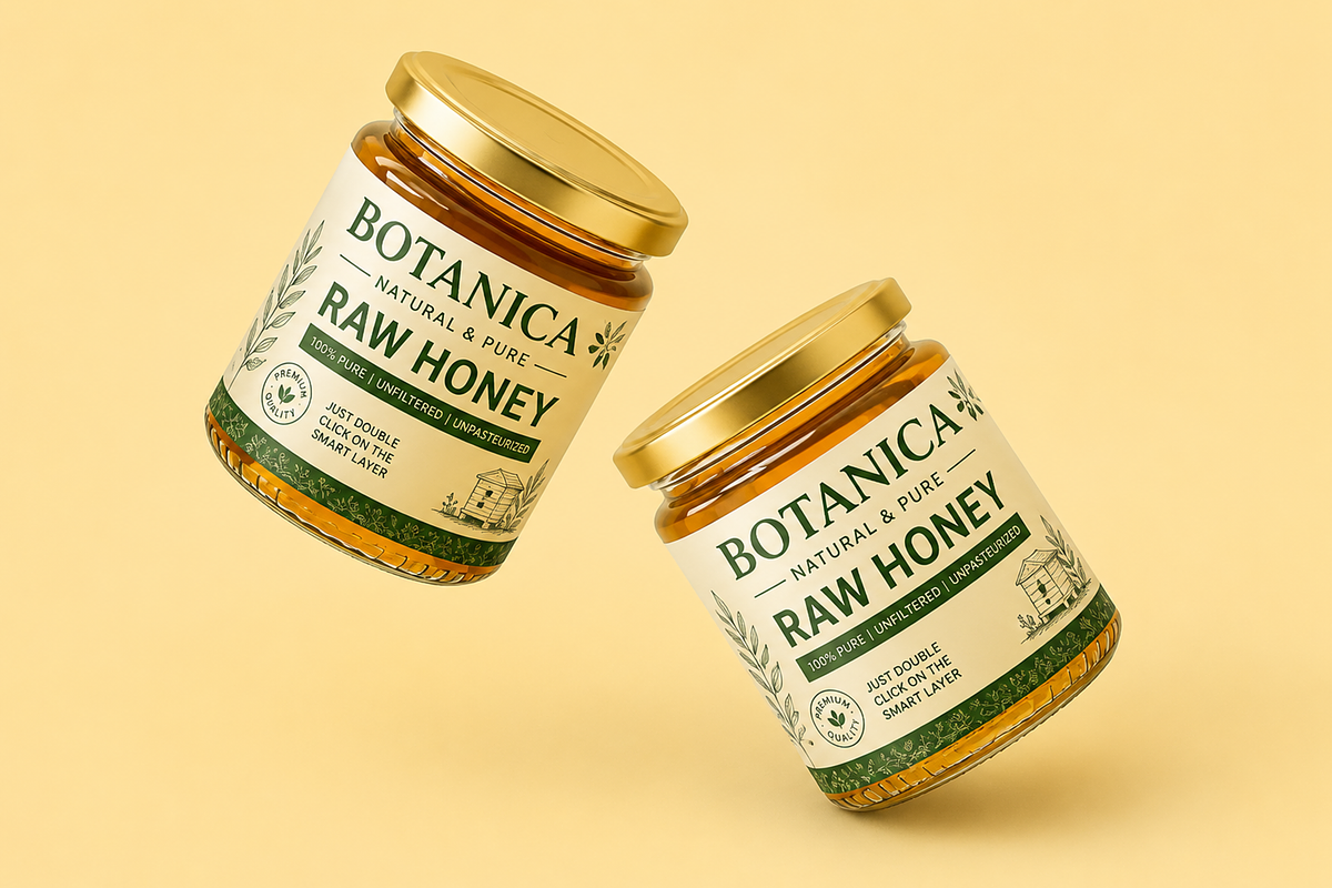 Honey Jar Mockup Set, a Packaging Mockup by Custom.scene (Photo 4 of 4)