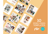 Instagram Post Template For Canva, a Social Media Template by DreamColor (Thumbnail 2 of 5)