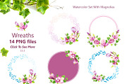 Repeating patterns with magnolias, a Graphic by Mona Monash (Thumbnail 8 of 12)