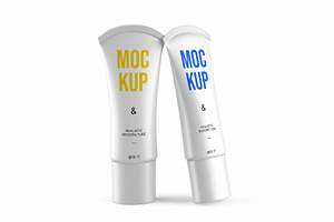 Minimal Cosmetic Tube Mockup Set, a Product Mockup by graphypix