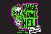 Black Sunday Display Font, a Font by Fried Design Company (Thumbnail 2 of 4)