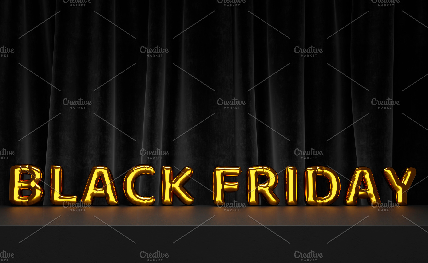 Black friday background gold balloon, a Holiday Photo by hitdelight