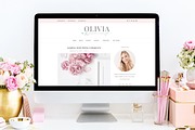 Feminine WordPress Theme | Olivia, a WordPress Template by Hello Chic Designs (Thumbnail 2 of 2)