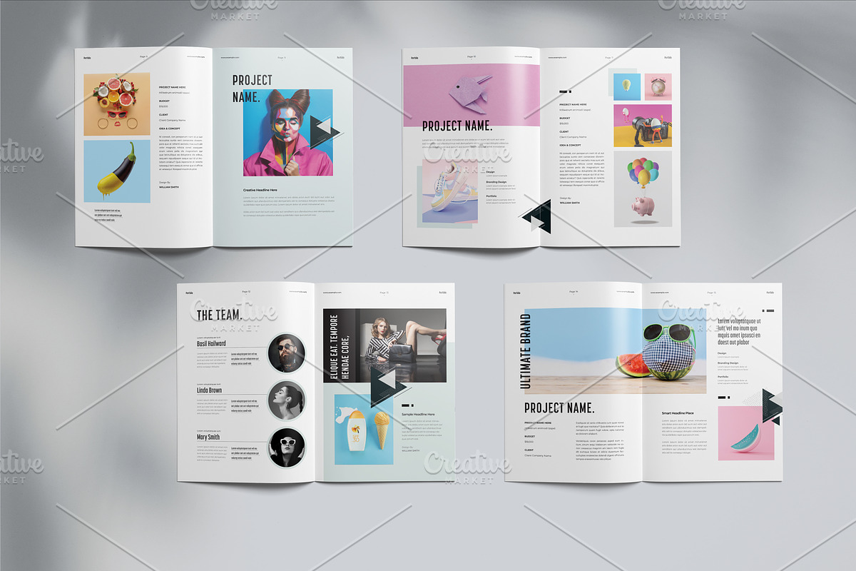 Portfolio Brochure Template, a Brochure Template by Cristal Pioneer (Photo 4 of 5)