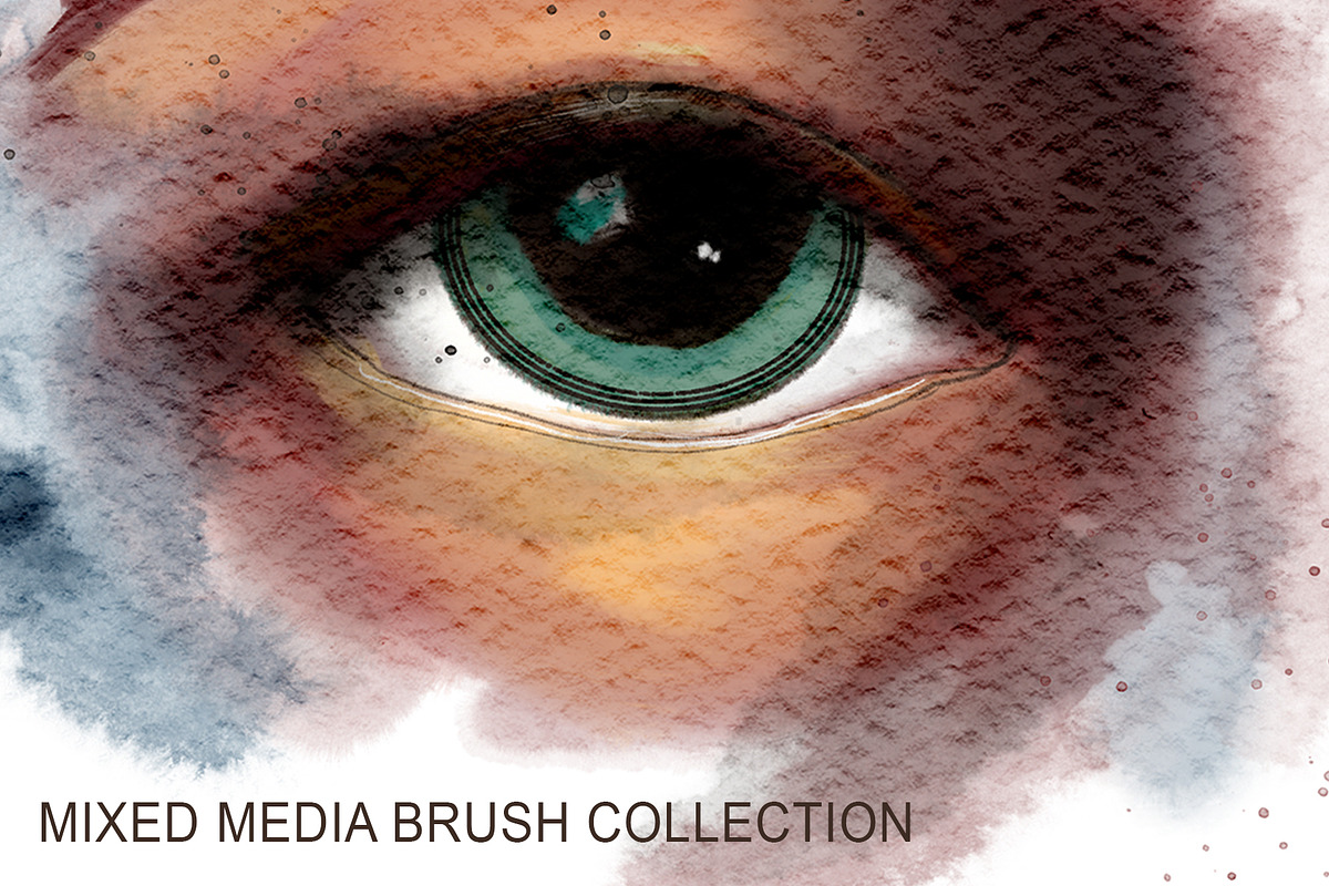 Procreate Mixed Media Brushes preview 2