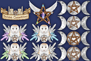 Crystal Magic clip art set., a Seasonal Illustration by Happy Sloth Graphics (Thumbnail 6 of 17)