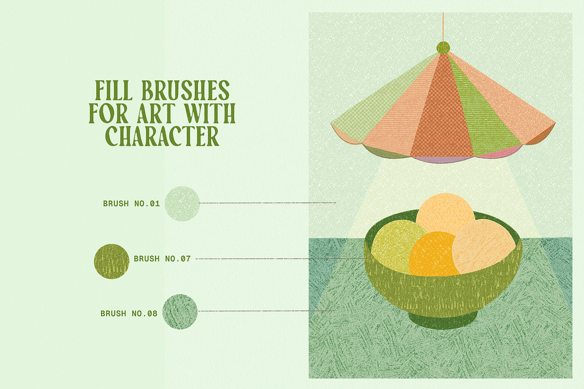 Procreate Illustration Brushes, a Brush Add-On by Basia Stryjecka (Photo 9 of 18)