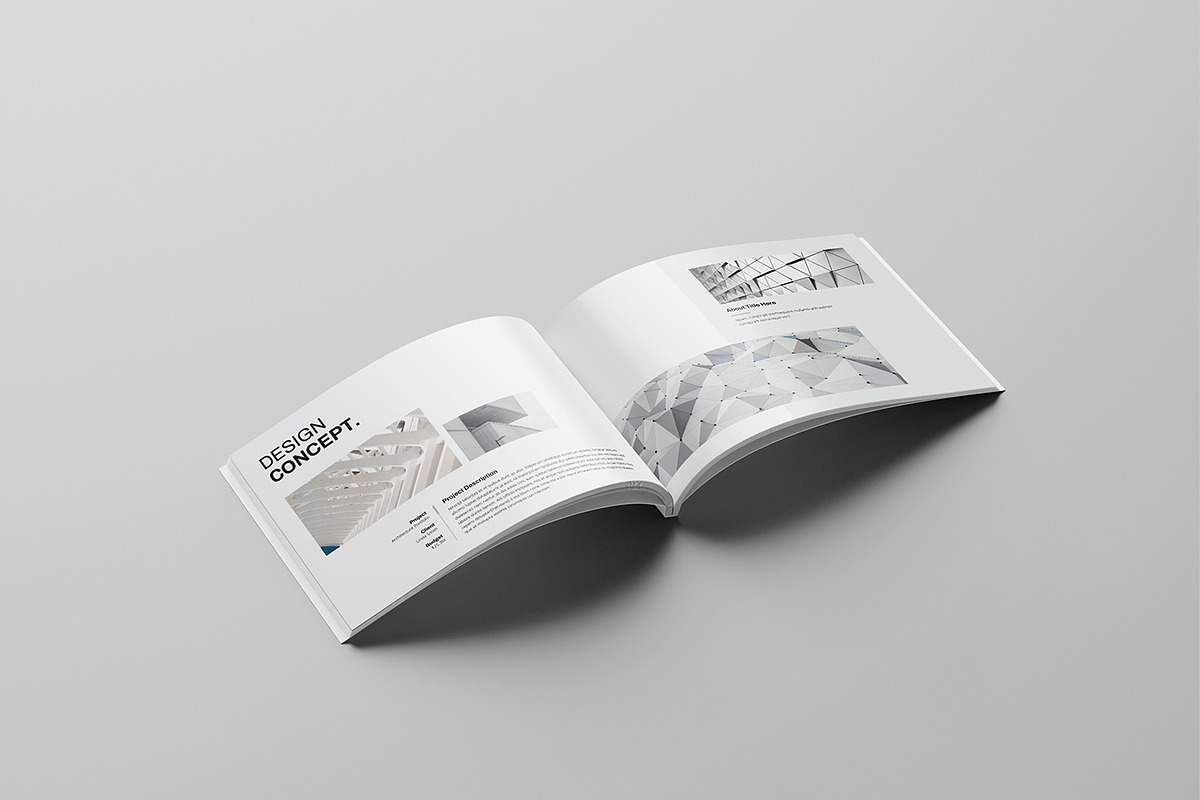 Architecture Portfolio Brochure, a Brochure Template by Spark_Creative (Photo 4 of 11)