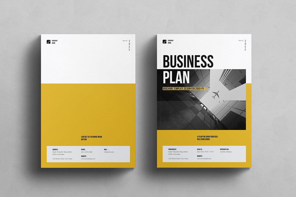 Business Plan Template, a Brochure Template by E-Type (Photo 8 of 8)