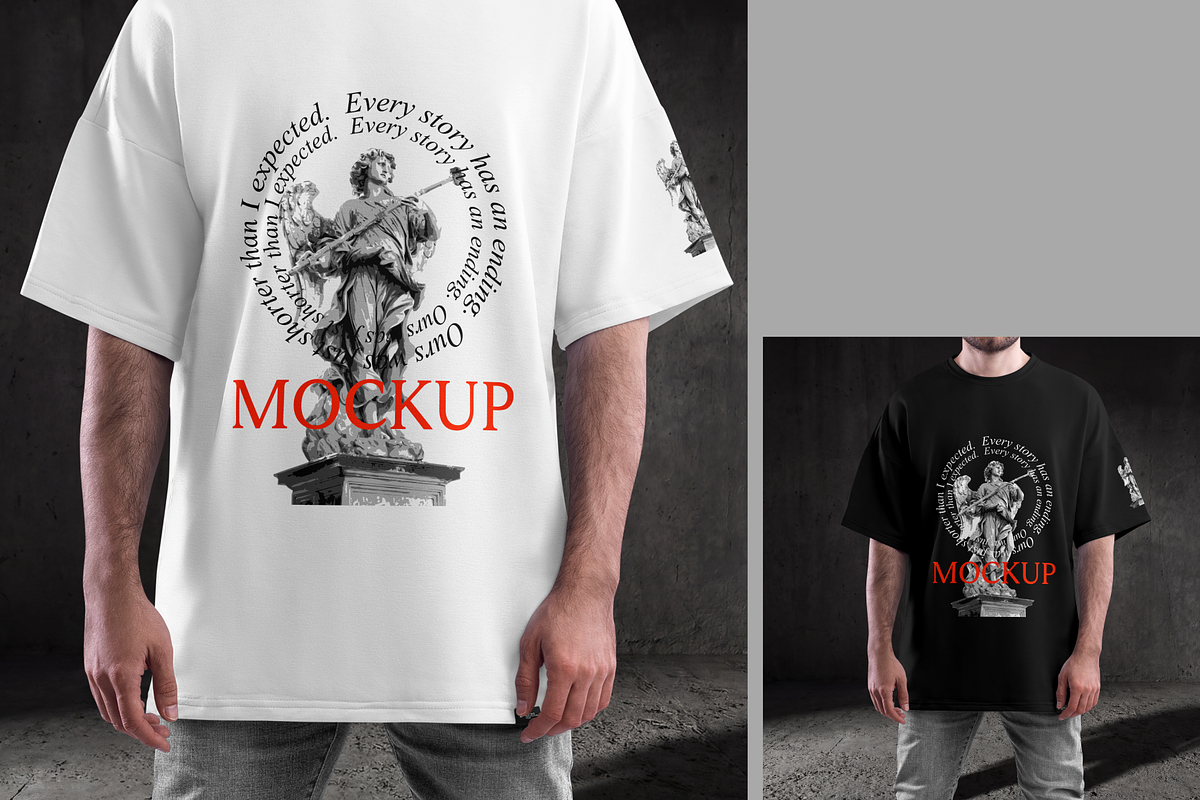 T-Shirt Oversize Mockup, a Shirt Mockup by PopotLane (Photo 2 of 6)