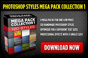 Photoshop Styles Mega Collection 1, a Layer Style Add-On by Design Panoply (Thumbnail 1 of 5)