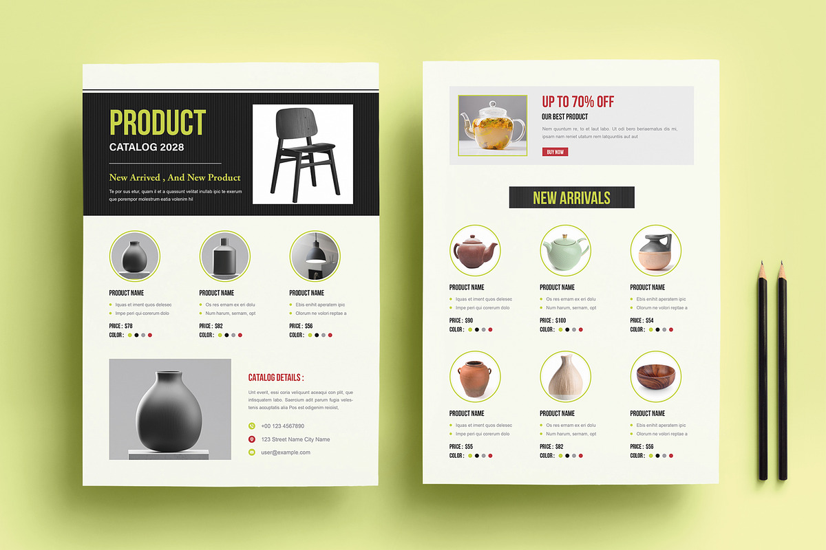 Modern Product Catalog Flyer, a Flyer Template by MightyDesign (Photo 1 of 8)