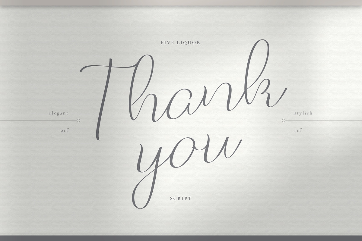 Five Liquor Script Handwritten, a Script Font by infernostudio3 (Photo 15 of 15)