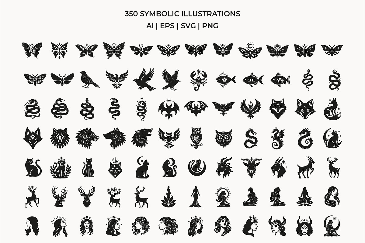 Mystical symbol illustration set, an Object Graphic by NatalieArtShop (Photo 2 of 17)