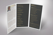 Gold Luxury Trifold Funeral Program, a Brochure Template by Godserv Designs (Thumbnail 6 of 11)