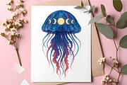 Watercolor Moonlit Ocean PNG Clipart, an Animal Illustration by RobertsArt (Thumbnail 5 of 5)