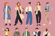 Modern People Vector Characters, a Person Illustration by Nerokanji_Designs (Thumbnail 2 of 3)