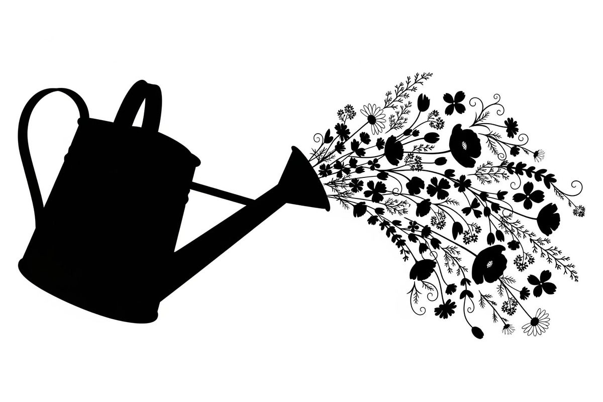 Floral Watering Can Design Bundle, an Illustration by Gaye Art (Photo 31 of 31)