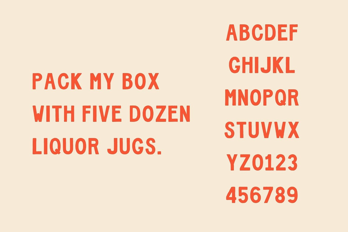DW Coney - Vintage Hand-Painted Font, a Font by Walker Design Co. (Photo 4 of 5)
