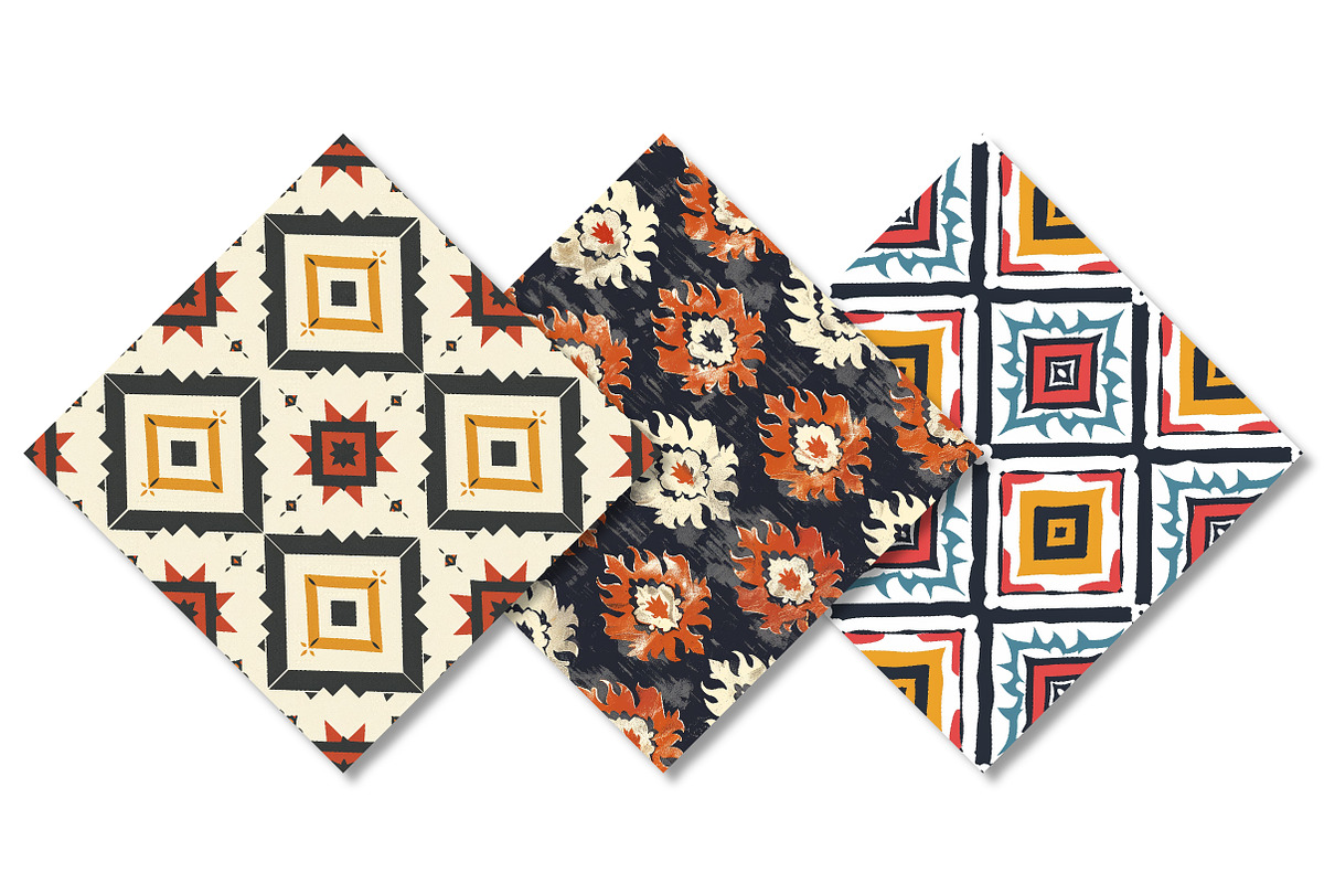 Colorful Seamless Pattern Bundle, a Pattern Graphic by Canvas Craft (Photo 6 of 6)