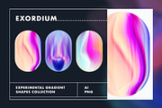 Exordium Dynamic Gradient Shapes, a Texture Graphic by Polar Vectors (Thumbnail 3 of 16)