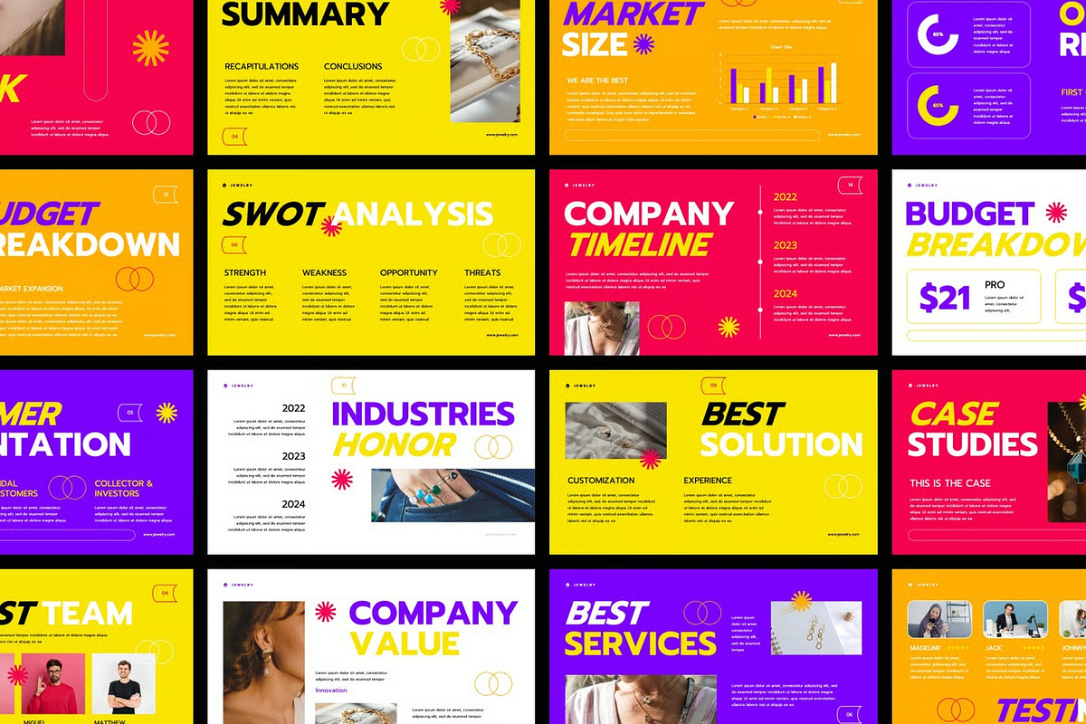 Jewelry Luxury Google Slides, PPoint, a Presentation Template by Fit-tee (Photo 2 of 2)