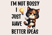 Funny Cat Sarcastic Sassy Bundle Png, an Illustration by Designworld (Thumbnail 6 of 11)