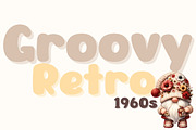Groovy Retro 1960s - Handwritten, a Handwritten Font by Charmingbear59.design (Thumbnail 1 of 5)