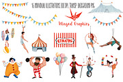 Circus arts : 16 illustration set, a Person Illustration by Winged Graphics (Thumbnail 2 of 4)