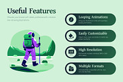 Animated Space and Sci Fi Illustrati, a Technology Illustration by Prosymbols (Thumbnail 2 of 5)